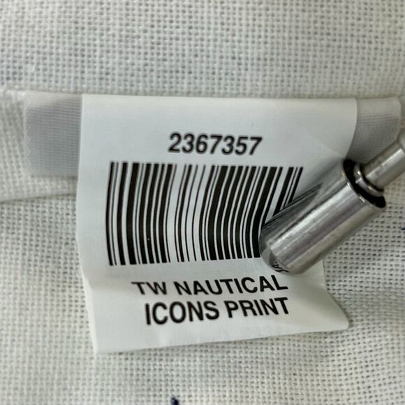 Nautical Linen Napkins Set of 3 Cotton 18x28" Summer House - Picture 5 of 6